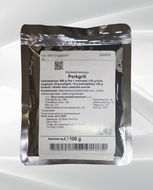 Maitseainetesegu Porkgrill, 100 g