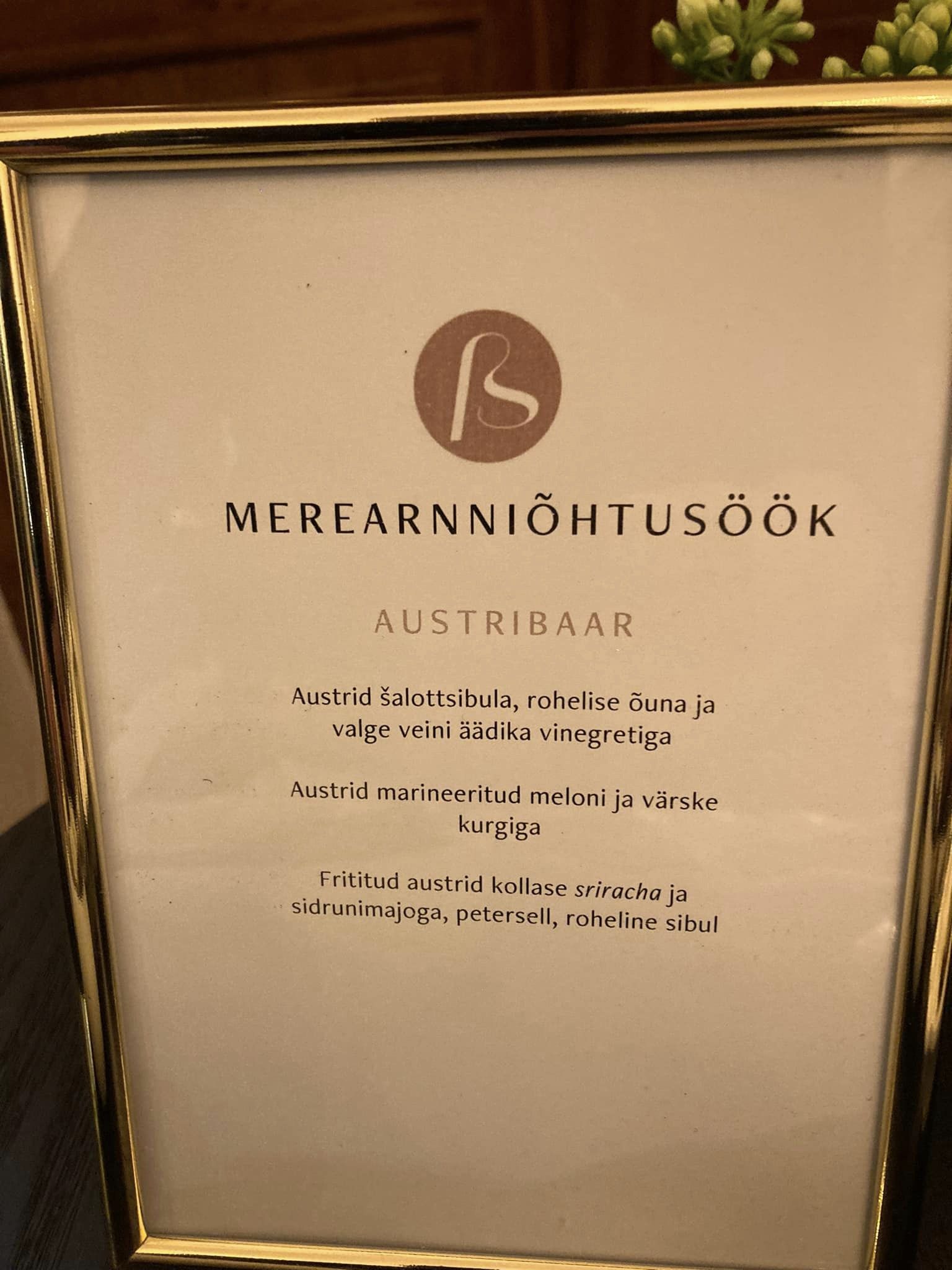 Mereanniõhtusöök Viljandis, väärikas Schloss Fellin'is